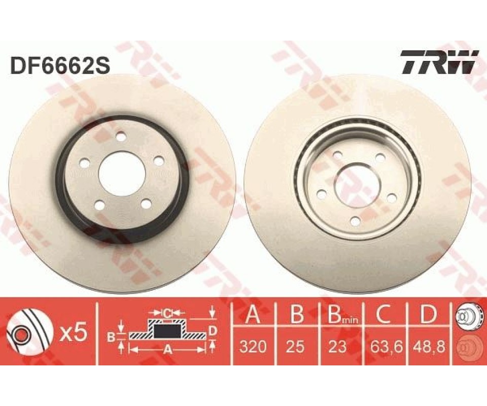 ON FREN AYNASI CONNECT 12 > FOCUS III 11>15 KUGA 12>14 VOLVO V40 T2-T3-T4-T5 C30 06>12 C70 II 07>12 S40 II 05>12 V50 04>
