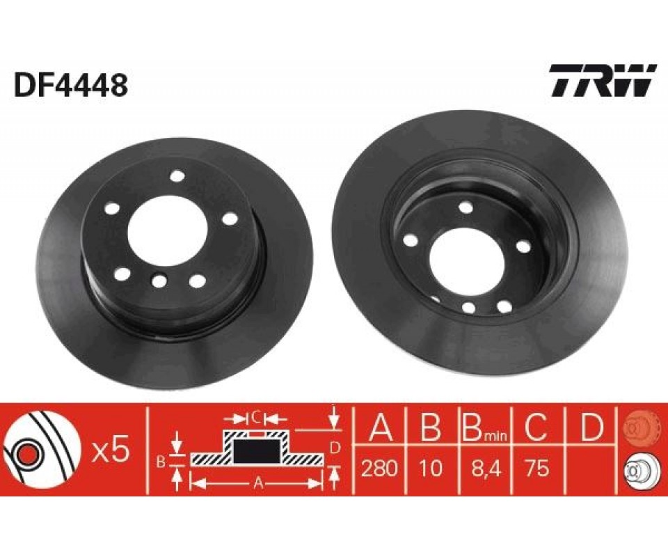 FREN DISKI ARKA BMW E81 E87