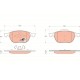 ÖN BALATA FOCUS 04>18 CMAX 07>19 KUGA I -II 08>14 VOLVO V40 19> C30 06>12 S70 08>13S40 04>12 V50 04>12 MAZDA 3 03>09 5 05>09