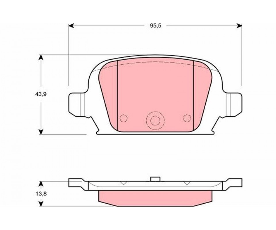 ARKA FREN BALATASI OPEL CORSA C 1.4 1.7 CDTİ 1.8 00>06 TIGRA 1.3 CDTI 04>10 DİSK FRENLER