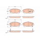 ÖN FREN BALATA TOYOTA AVENSIS 1.6L 1ZR-FAE ZRT270 benzinli 09-> 1.8L 2ZRFAE ZRT271 09-> 2.0L ADT270 AZT270 09-> / VERSO 1.6L 1ZRFAE ZGR20 09 ->