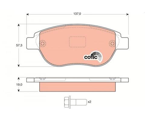 ÖN FREN BALATASI PEUGEOT P207 06> P307 00> PARTNER 03> CITROEN BERLINGO 00> C3 02> C4 04> XSARA 00> FIAT DOBLO 01>