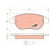 ÖN FREN BALATASI PEUGEOT P207 06> P307 00> PARTNER 03> CITROEN BERLINGO 00> C3 02> C4 04> XSARA 00> FIAT DOBLO 01>