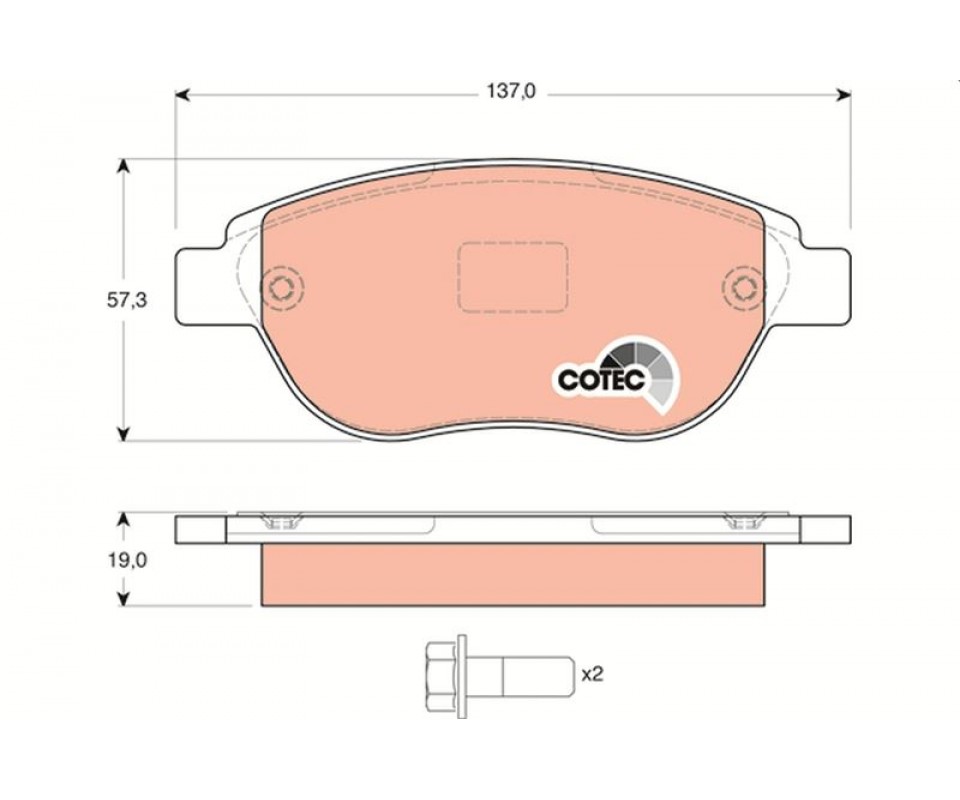 ÖN FREN BALATASI PEUGEOT P207 06> P307 00> PARTNER 03> CITROEN BERLINGO 00> C3 02> C4 04> XSARA 00> FIAT DOBLO 01>