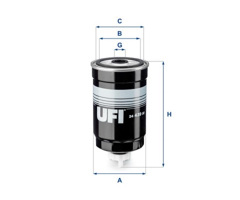 YAKIT FİLTRESİ UZUN TİP HYUNDAI ACCENT ADMIRE. ERA. GETZ. MATRIX 1.5L D3EA D4FA CRDi 02-10 / H-1. STAREX. LIBERO 2.5L D4CB 03-> / KIA RIO 1.5L D4FA 05-11 / CARENS 2.0L D4EA 10-13