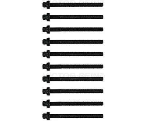 SİLİNDİR KAPAĞI CİVATA SETİ 10 ADET P206-P307-P308-P407-EXPERT-C4-C5-JUMPY 1.8 16V EW7A 2.0 16V EW10A