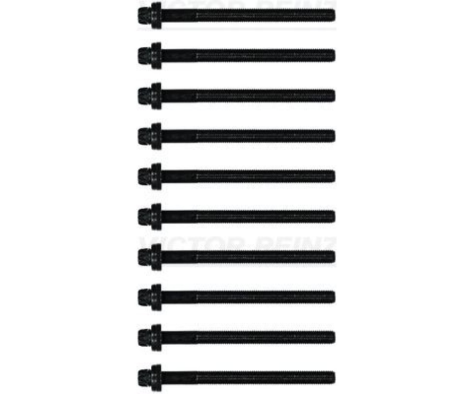 SİLİNDİR KAPAĞI CİVATA SETİ 10 ADET P206-P307-P308-P407-EXPERT-C4-C5-JUMPY 1.8 16V EW7A 2.0 16V EW10A