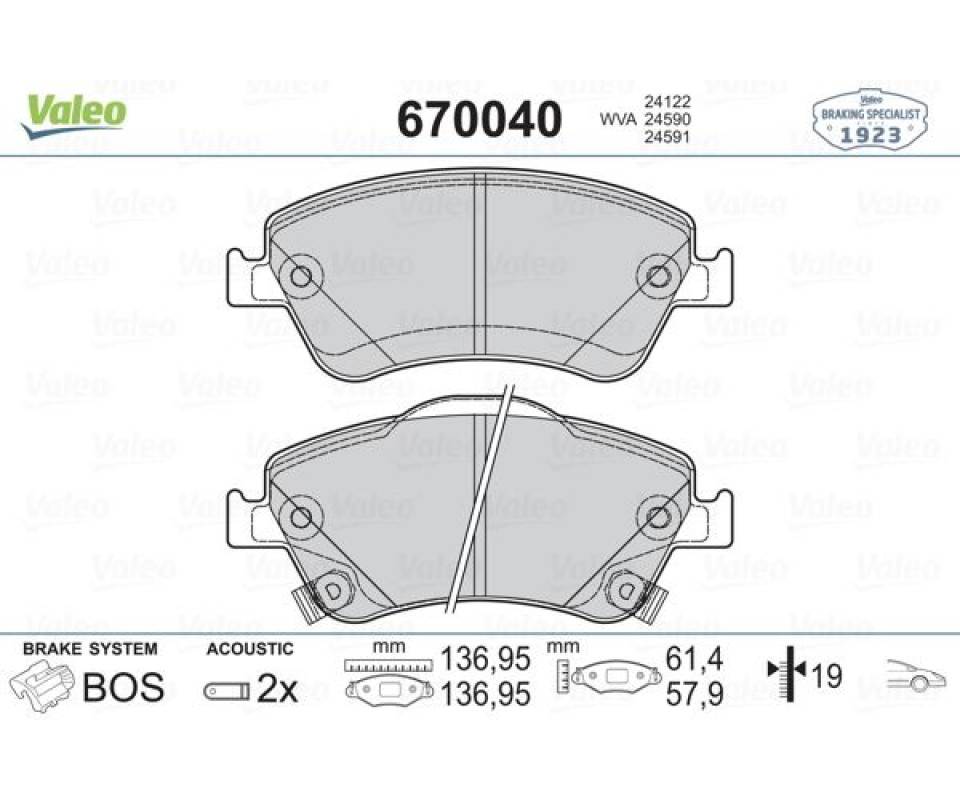 ÖN FREN BALATA TOYOTA AURIS. COROLLA 1.4L 1NDTV NDE150 D-4D dizel 07->