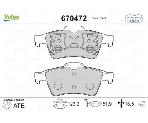ARKA BALATA RENAULT LAGUNA II 01>07 MEGANE II 02>08 LATITUDE 11> VECTRA C 03>FOCUS II 05>CONNECT 06> CMAX 06> PRIMERA 02>