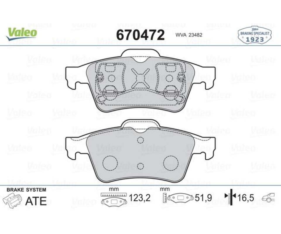 ARKA BALATA RENAULT LAGUNA II 01>07 MEGANE II 02>08 LATITUDE 11> VECTRA C 03>FOCUS II 05>CONNECT 06> CMAX 06> PRIMERA 02>