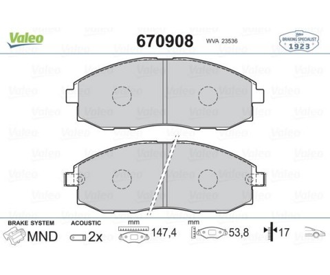 ÖN FREN BALATA HYUNDAI H100 STAREX 2.5L D4BH TC. TCI PANELVAN 96-07