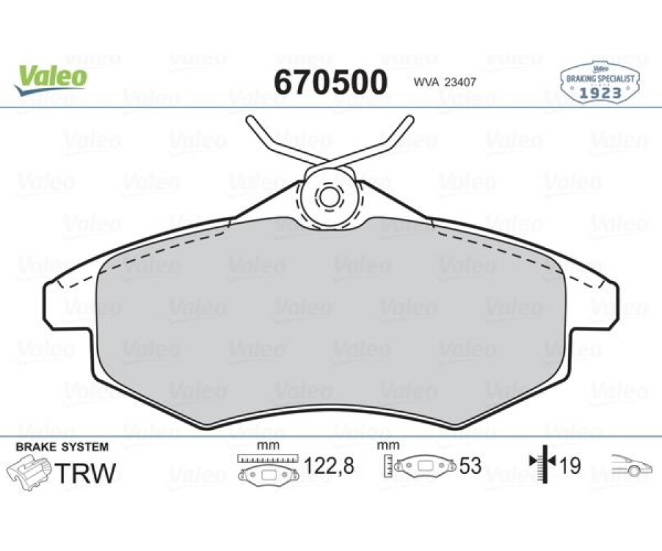ÖN FREN BALATASI CITROEN C2 03>12 C3 02>10 KÜÇÜK TİP