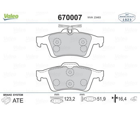 ARKA BALATA FOCUS II CMAX 03> CONNECT 02> LAGUNA III 07> OPEL VECTRA C 02> SIGNUM 03> CITROEN C5 08> PEUGEOT P508 10>18 1647875980-4254.A8