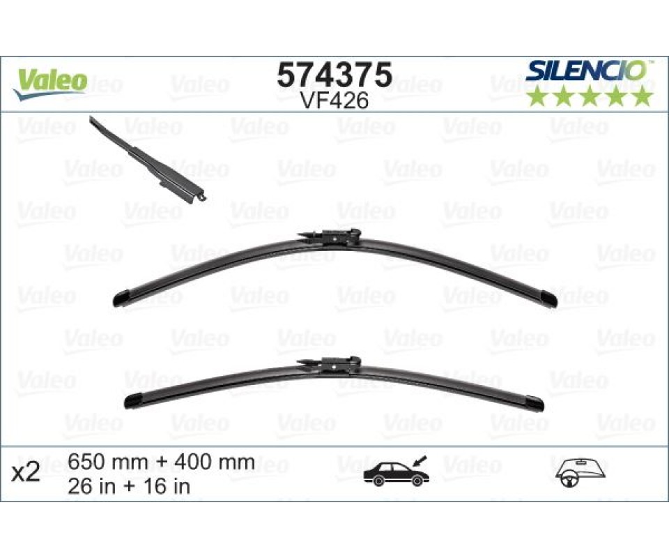 ÖN SİLECEK SÜPÜRGESİ TAKIMI CORSA D 06>14 CORSA E 14>19 ADAM 12>19 P207 07>13 P208 12>19 P2008 13>19 PARTNER-BERLINGO 08>18 C3 19> FOCUS 04>12 FIESTA 12>17 PUNTO 08> 650-400mm MUZ TİPİ X-TRM Flat