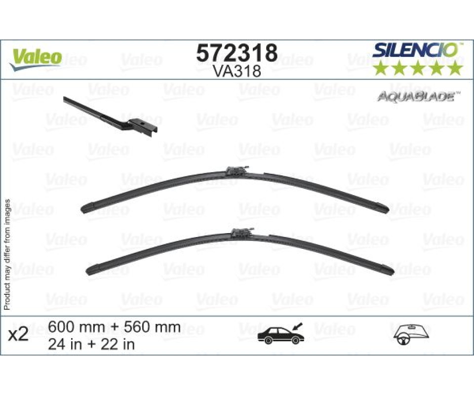 SILECEK SUPURGESI TAKIMI 600mm / 560mm MERCEDES S-CLASS Coupe C217 15> ISITMALI