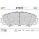 ÖN FREN BALATA TOYOTA AURIS. COROLLA 1.6L 1ZR-FE ZRE151 07-11 / 1.33L 1NR-FE NRE150 6 vites 10-12