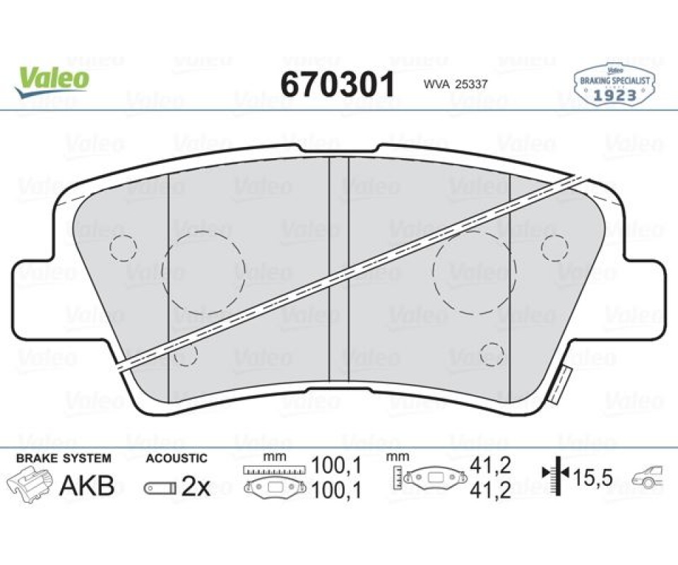 ARKA FREN BALATA HYUNDAI ACCENT BLUE 1.4L 1.6L benzinli 10-> 1.6L CRDi dizel 10-> / ELANTRA 1.6L D4FB 11-> / KIA RIO 1.4L D4FC dizel - 6 vites 14-> / SOUL 1.6L CVVT 09->