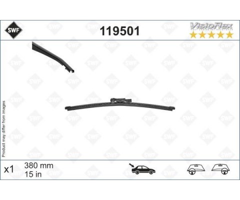 SILECEK SUPURGESI ARKA 380mm LAND ROVER RANGE ROVER SPORT II L494 SWF