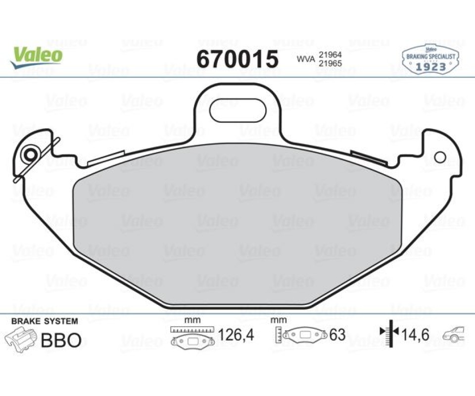ARKA FREN BALATASI RENAULT LAGUNA 93>01 ESPACE III 96>00 1.6 1.8 1.9dCi 2.0 16V 2.2 3.0