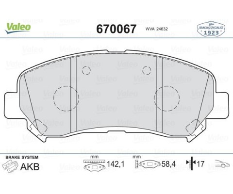 ÖN FREN BALATA NISSAN QASHQAI 1.5L Dci K9K dizel 1.6L 2.0L HR16 HR20 J10 06-13 / X-TRAIL 2.0L QR20 T 31 07-> 2.0L M9R T31 dizel 07-> / KOLEOS 2.0 DCI 08 >