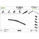 SİLECEK SÜPÜRGESİ 45cm X1 MUZ TİPİ FİRST 4 APARATLI/Multiconnection ÜNİVERSAL VFB45
