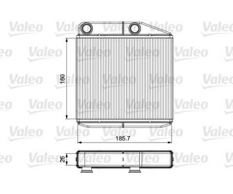KALORİFER RADYATÖRÜ CORSA D 06> CORSA E 14> ADAM 14> MITO-DOBLO III-LINEA-FIORINO-PRATICO- GRANDE PUNTO 1.2-1.3-1.4 BORUSUZ TİP