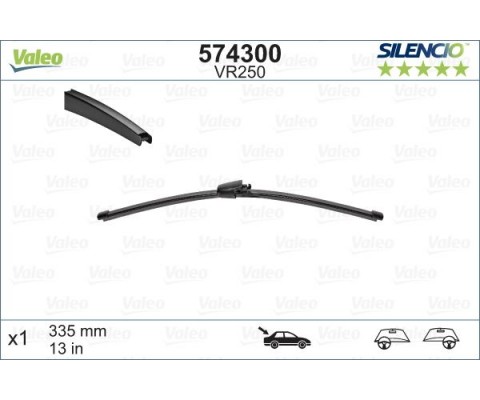 Valeo Silencio X-TRM Flat Blade VM250 X1 335 mm ARKA VW POLO IV 9; 02>