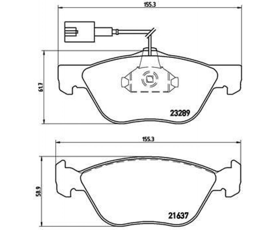 ÖN FREN BALATASI FIAT MAREA 95> ALFA ROMEO 145-146-156 2.0 16V 2.0 JTD FİŞLİ