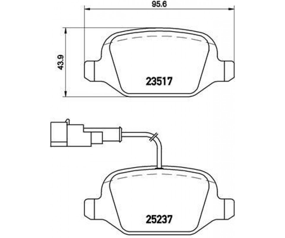 ARKA FREN BALATASI ALFA ROMEO MITO 09> FIAT LINEA 09> 1.3JTD 1.4TJET 1.6JTD