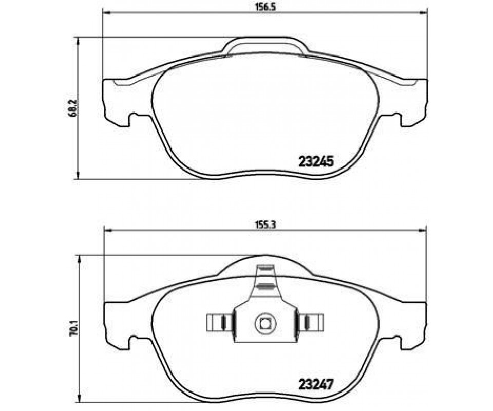 ÖN FREN BALATASI RENAULT SCENIC II 03> GRAND SCENIC II 03> 1.5dCi 1.6 1.9dCi 2.0 2.0dCi