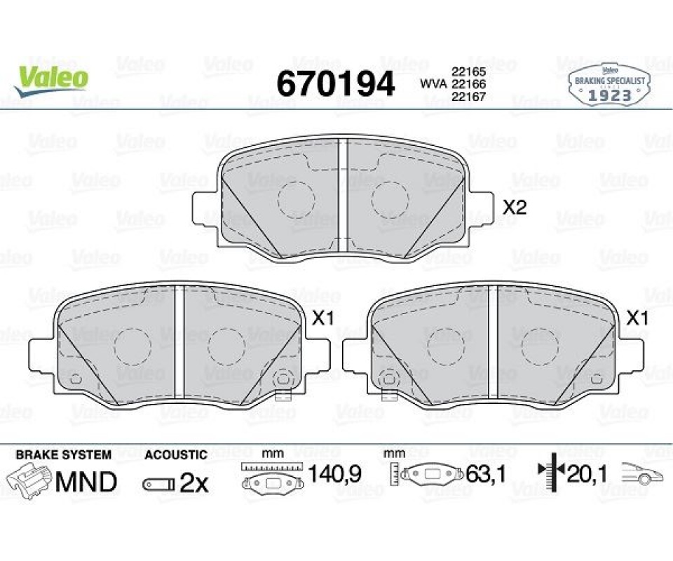 ÖN FREN BALATASI FIAT 500X 14> JEEP RENEGADE 14> COMPASS 20> 1.3D MTJ 1.3TB 1.4 1.6D MTJ 1.6E-TORQ 2.0D MTJ