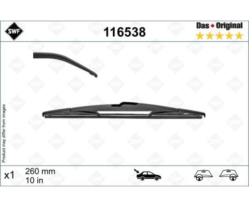 SILECEK SUPURGESI ARKA 260mm MERCEDES B-CLASS W246 11>18 . RENAULT CAPTUR 20> SWF