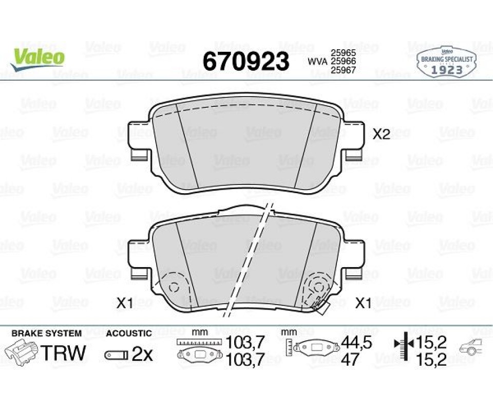 ARKA FREN BALATA RENAULT KADJAR 15> KOLEOS II 18> / NISSAN QASHQAI 1.6L Dci R9M dizel 11-> / X-TRAIL 1.6L Dci T32 12->