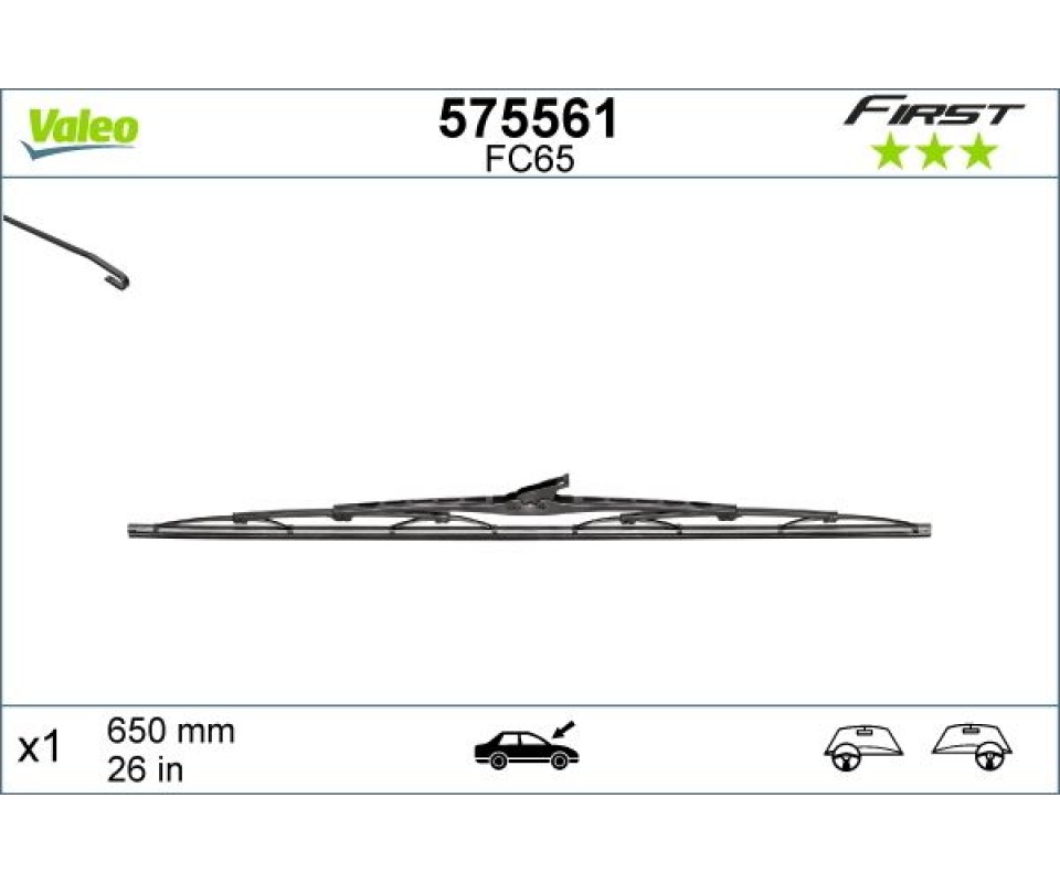 SİLECEK SÜPÜRGESİ 65cm x1 NORMAL TİP FİRST ÜNİVERSAL