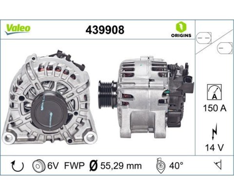 ALTERNATÖR FORD FOCUS /KUGA / C -MAX 11> 2.0 TDCİ 150 AMP