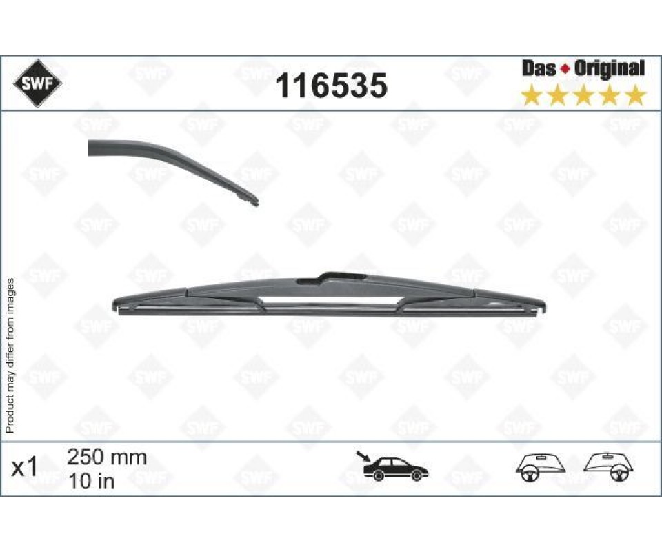 ARKA CAM SİLECEK SÜPÜRGESİ OPEL ASTRA K 15>21 INSIGNIA B 17> SWF 250mm