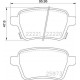 ARKA FREN BALATASI OPEL CORSA E 14>19 ADAM 14>19 15 JANT RPO J67 FIAT EGEA 16> 500L 13> 264mm
