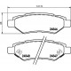 ARKA DİSK FREN BALATASI CADILLAC CTS 2.8/3.0/3.6 01/08> CHEVROLET CAMARO 3.6 09/09 - 12/15