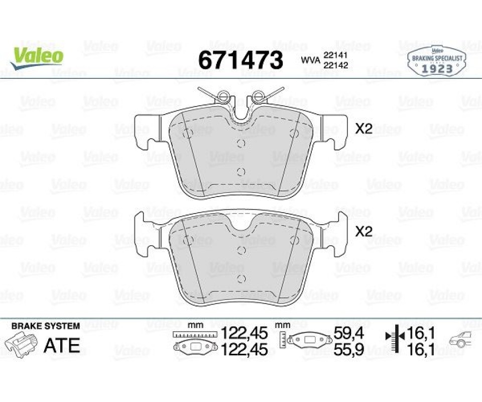 FREN BALATASI ARKA LAND ROVER DISCOVERY L550 RANGE ROVER L538 L551 L560 . VOLVO S90 16> V90 V60 XC60 XC90 14>