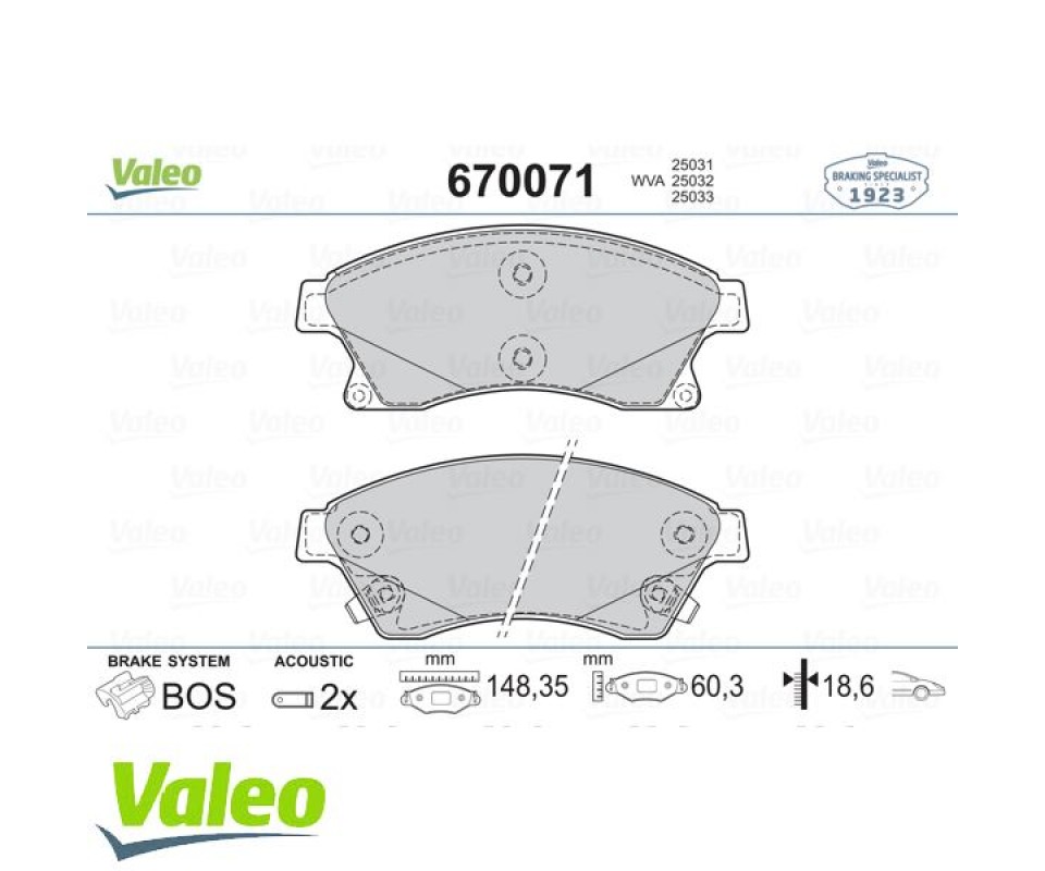 ÖN BALATA 15 INC ASTRA J 1.3 CDTI-1.4-1.4 TURBO-1.6 1.7 CDTİ 2.0CDTİ 10>AVEO 11>CRUZE 11>