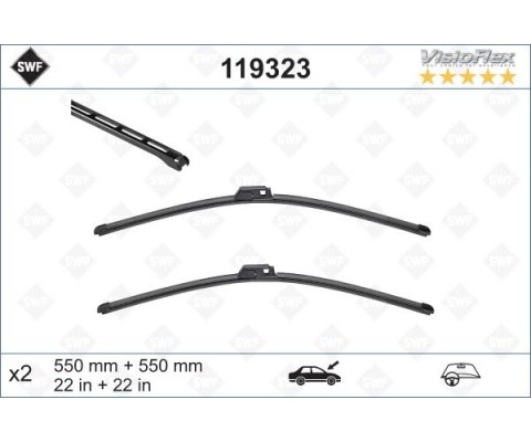 SİLECEK SÜPÜRGESİ ÖN A4-A6 550 x 550 mm