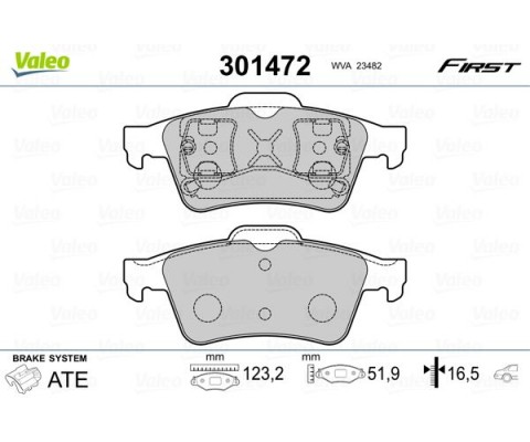 ARKA BALATA RENAULT LAGUNA II 01>07 MEGANE II 02>08 LATITUDE 11> VECTRA C 03>FOCUS II 05>CONNECT 06> CMAX 06> PRIMERA 02>