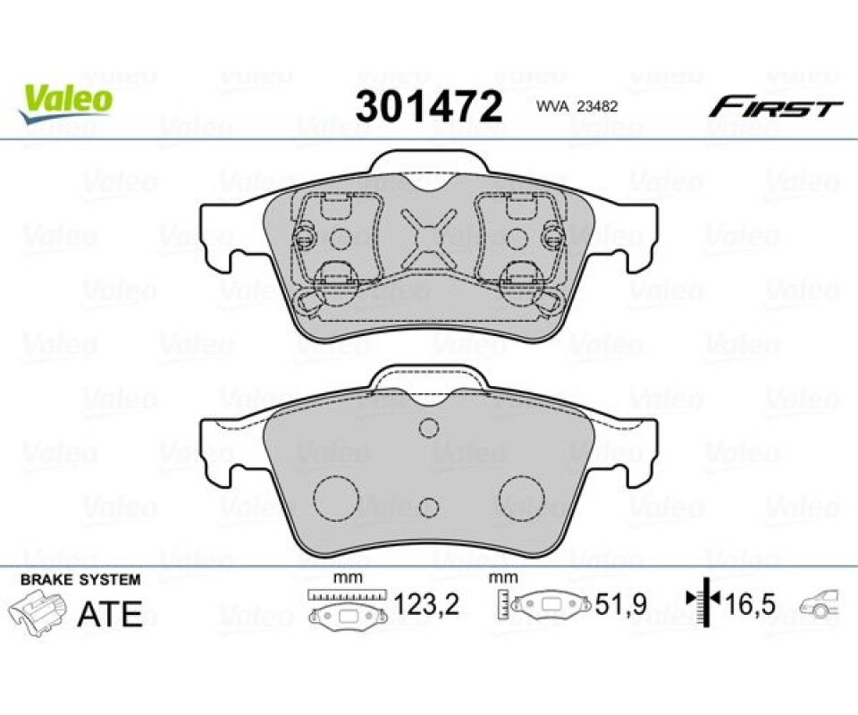 ARKA BALATA RENAULT LAGUNA II 01>07 MEGANE II 02>08 LATITUDE 11> VECTRA C 03>FOCUS II 05>CONNECT 06> CMAX 06> PRIMERA 02>