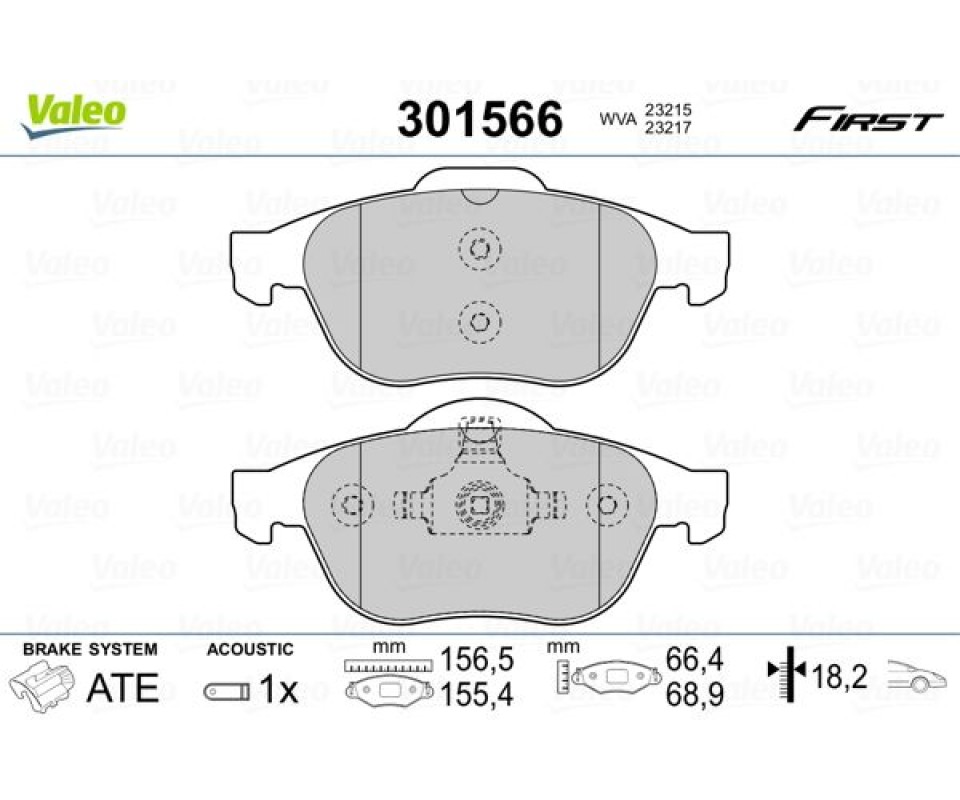 ÖN FREN BALATASI RENAULT LAGUNA II 01>05 LAGUNA III 07>15 MEGANE II 02>