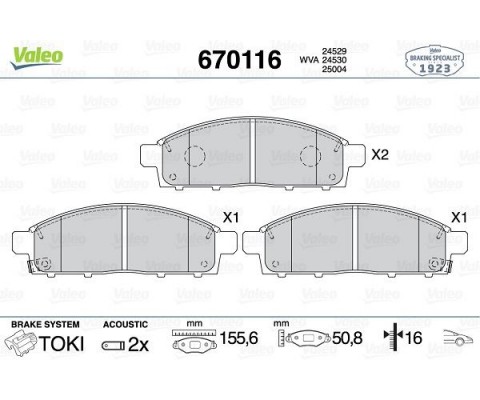 ÖN FREN BALATA FIAT FULLBACK 16> / MITSUBISHI L200 2.4L 4N15 KL1T KL2T Euro5 H-LINE 15-> Telli tip