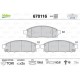 ÖN FREN BALATA FIAT FULLBACK 16> / MITSUBISHI L200 2.4L 4N15 KL1T KL2T Euro5 H-LINE 15-> Telli tip