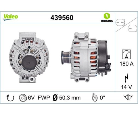 ALTERNATOR 14V 180A BMW E60 E61 E87 E90 E91 E92 E63 E64 E65 E66 G32