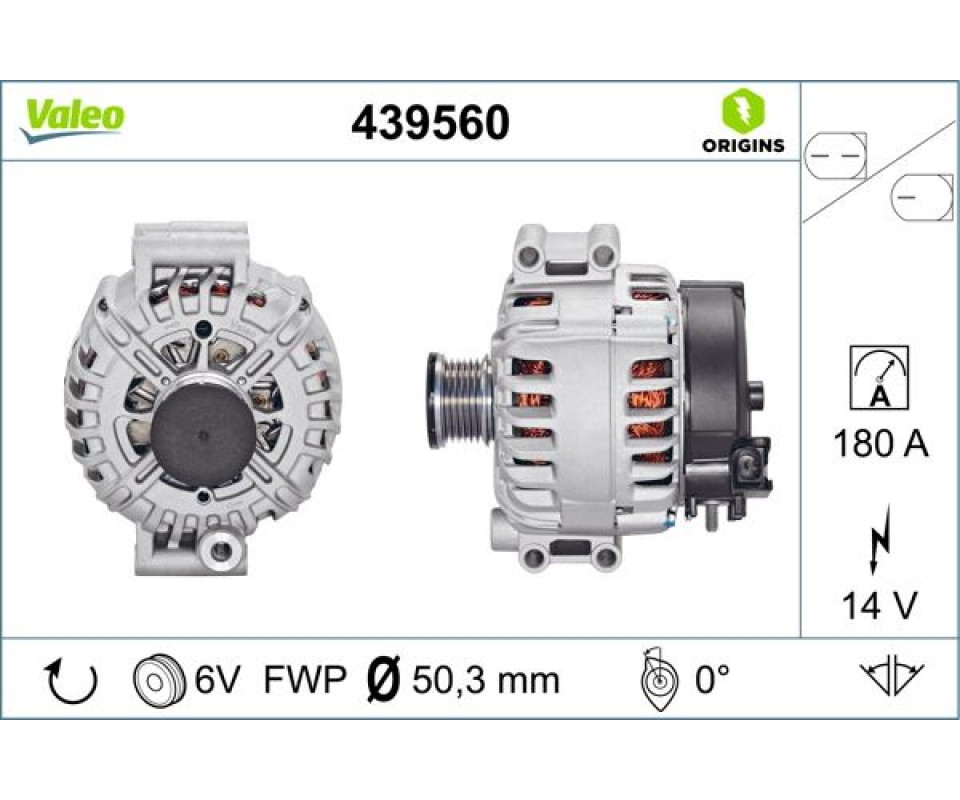ALTERNATOR 14V 180A BMW E60 E61 E87 E90 E91 E92 E63 E64 E65 E66 G32