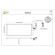 KLİMA RADYATÖRÜ KONDENSERİ KURUTUCU İLE COMBO-CORSA C 1.3CDTI-1.7CDTI 03> 548x261x16