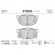 ARKA FREN BALATA HYUNDAI ELANTRA 1.6L G4ED 01-06 / COUPE 1.6L 96-02 / KIA CERATO 1.6L G4ED 04-> 1.5L D4FA CRDİ 04-06 1.6L D4FB 07-10 2.0L D4EA dizel 04-06